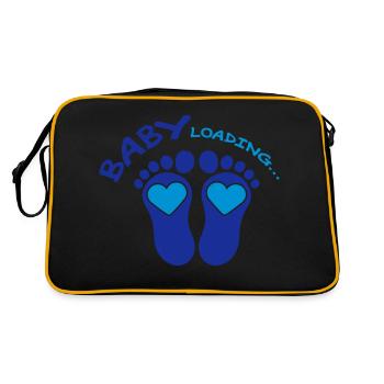 Baby Loading Blue - Retro Bag - black/gold - Back