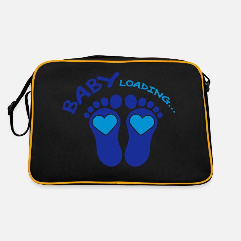 Baby Loading Blue Retro Tasche