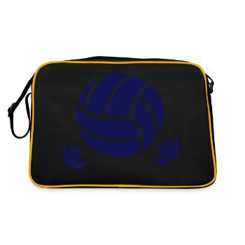 custom volleyball baby prints - Sac Retro - noir/or - Dos