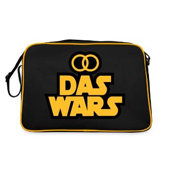 Das Wars - Retro Tasche - Schwarz/Gold - Hinten