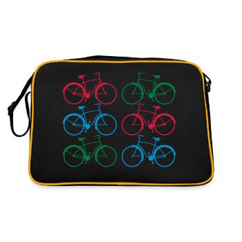 bikes - Retro Tasche - Schwarz/Gold - Hinten