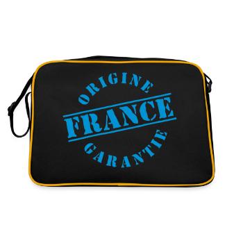 France Français Française French Frankreich - Retro Bag - black/gold - Back