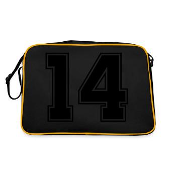 14 - Retro Bag - black/gold - Back