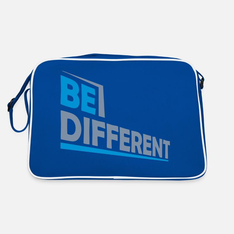 Be different Logo Design Retro Tasche