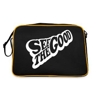 see the good quote - Retro Bag - black/gold - Back