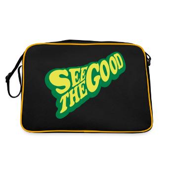 voir la bonne citation - Sac Retro - noir/or - Dos