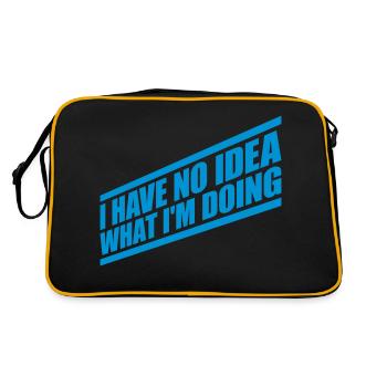 I Have No Idea - Retro Bag - black/gold - Back