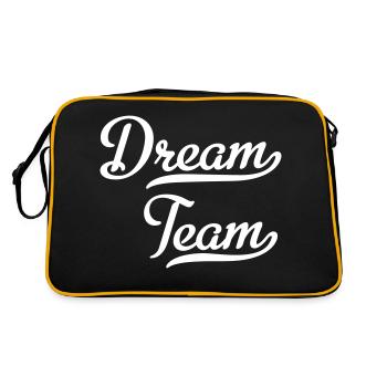 Dream Team - Retro Bag - black/gold - Back