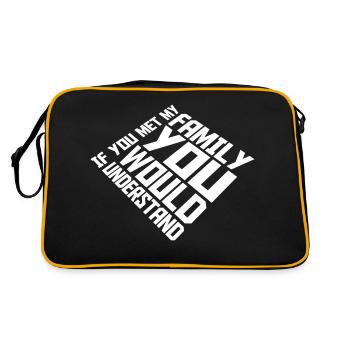 you would understand quote - Retro Bag - black/gold - Back