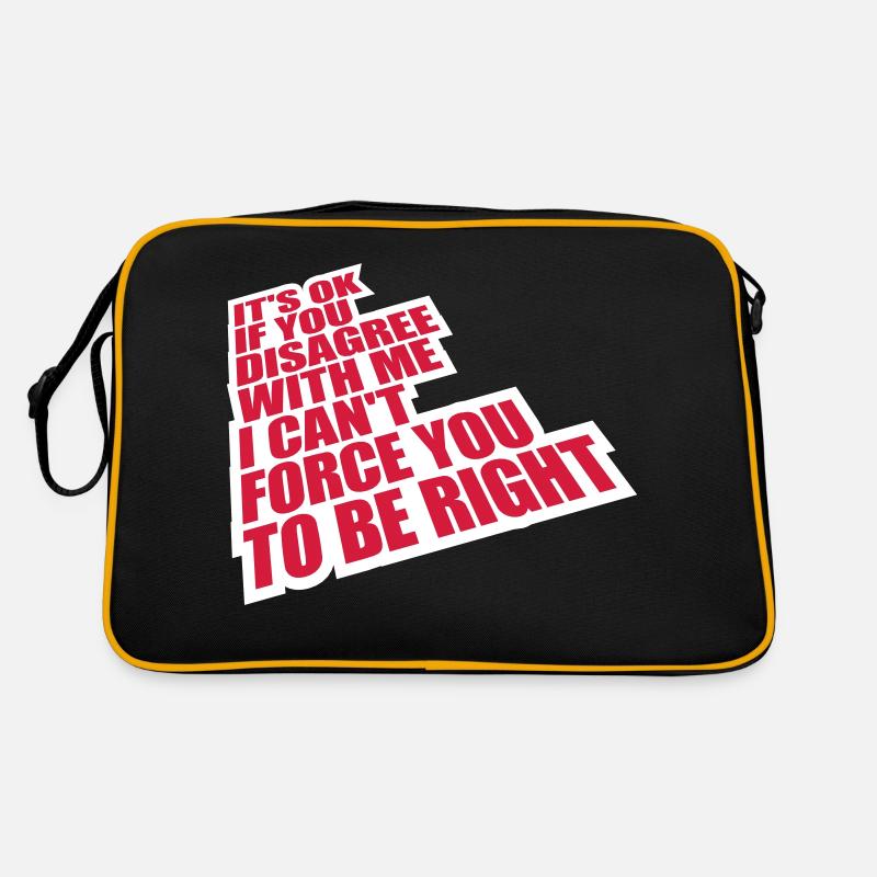 Vous n’êtes pas d’accord avec moi Sac Retro
