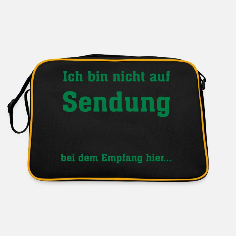 Ich bin nicht auf Sendung Retro Tasche