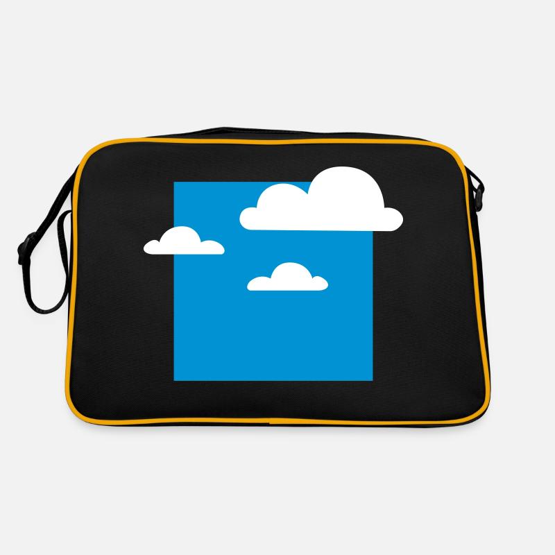 Clouds in heaven - Retro Tasche - Schwarz/Gold