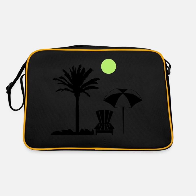 Palm Tree Deck Chair Retro Bag