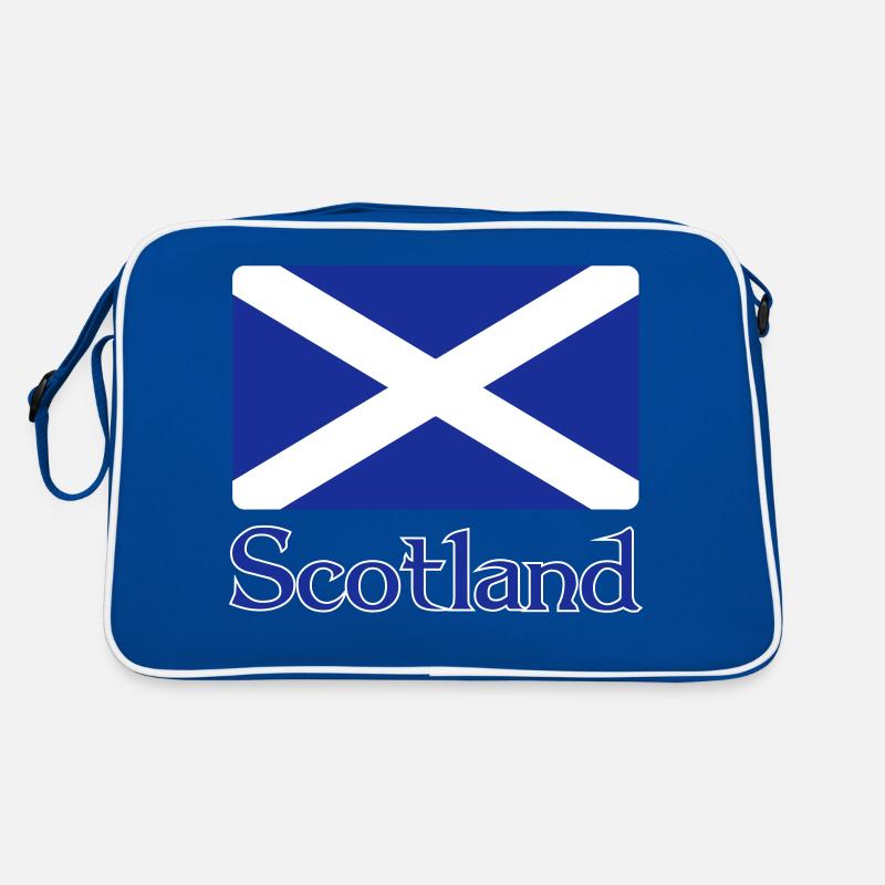 Schottland Flagge mit Text Retro Tasche