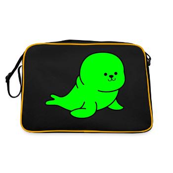 robbe - Retro Tasche - Schwarz/Gold - Hinten