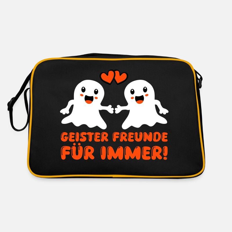 ghosts friends for ever Retro Tasche