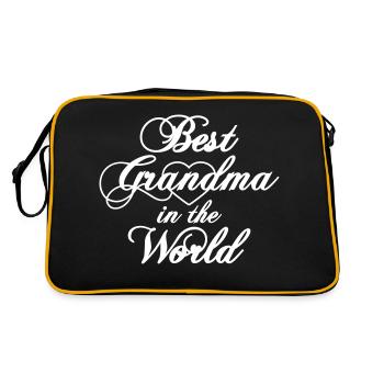 Meilleure grand-mère du monde Coeur Meilleure grand-mère du monde - Sac Retro - noir/or - Dos