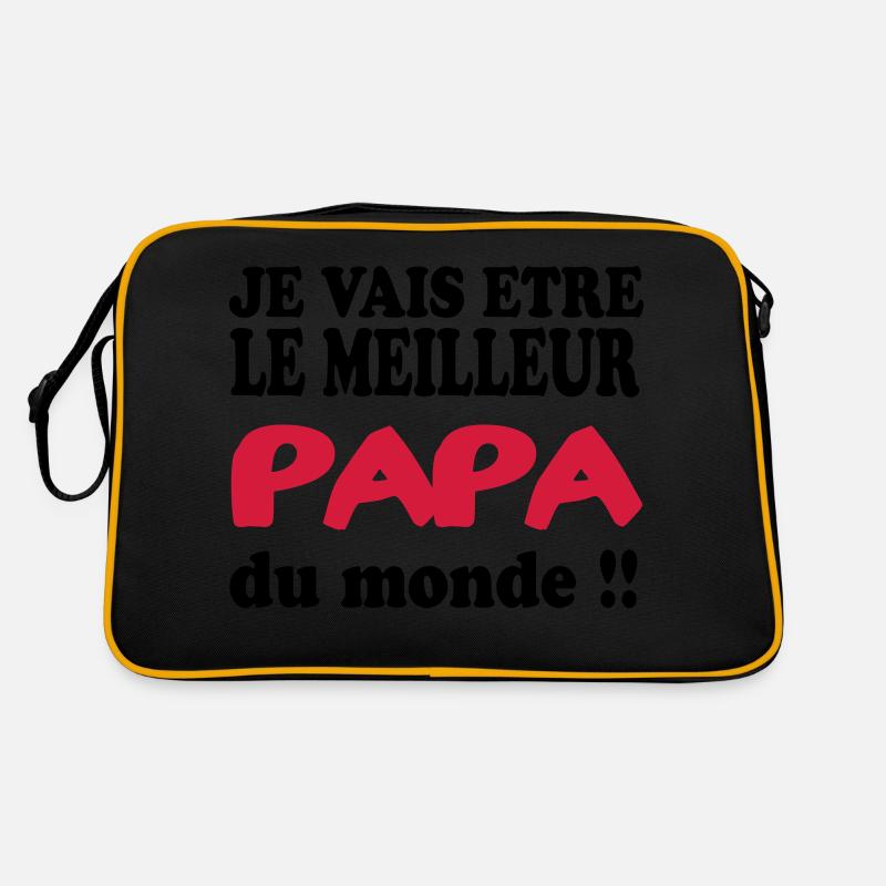 I'M GOING TO BE THE BEST DAD IN THE WORLD Retro Bag