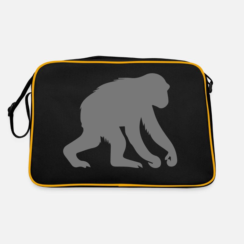 affe - Retro Tasche - Schwarz/Gold
