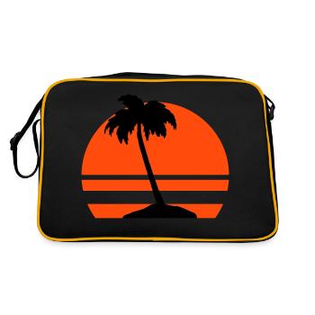 Île Palm - Sac Retro - noir/or - Dos