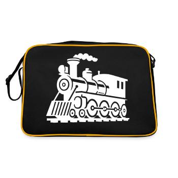 Train locomotive - Retro Bag - black/gold - Back