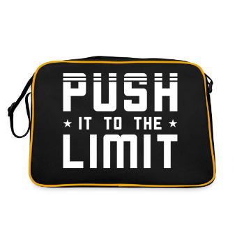 Poussez le bout de votre action - Sac Retro - noir/or - Dos