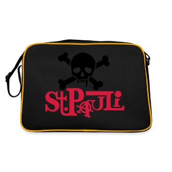 pauli01_2f - Retro Bag - black/gold - Back