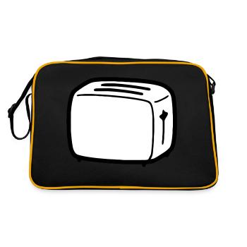 toaster - Retro Bag - black/gold - Back