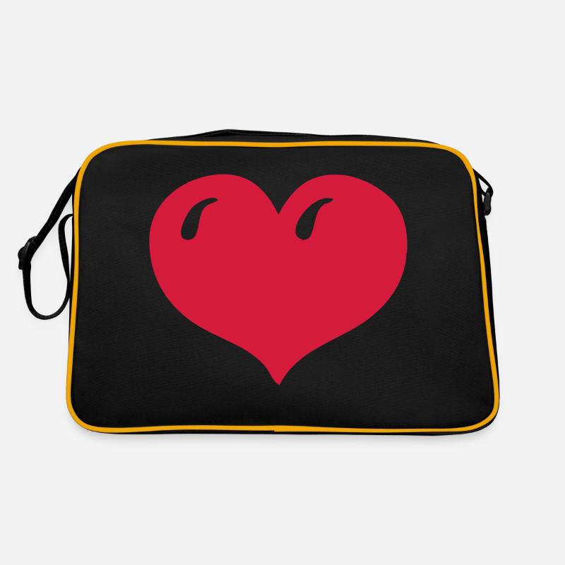 herz Retro Tasche