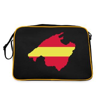Mallorca - Retro Tasche - Schwarz/Gold - Hinten
