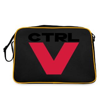 ctrl v - Sac Retro - noir/or - Dos