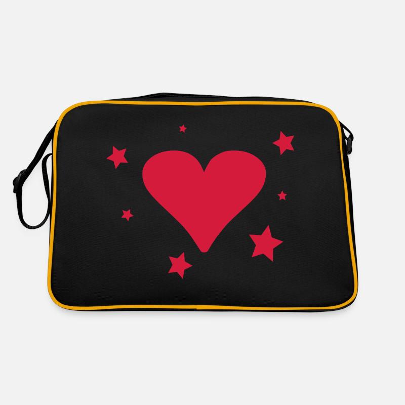 herzsterne Retro Tasche