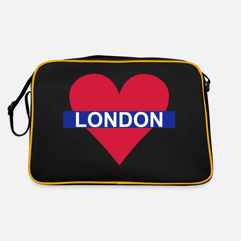 Love London - Underground - Sac Retro - noir/or