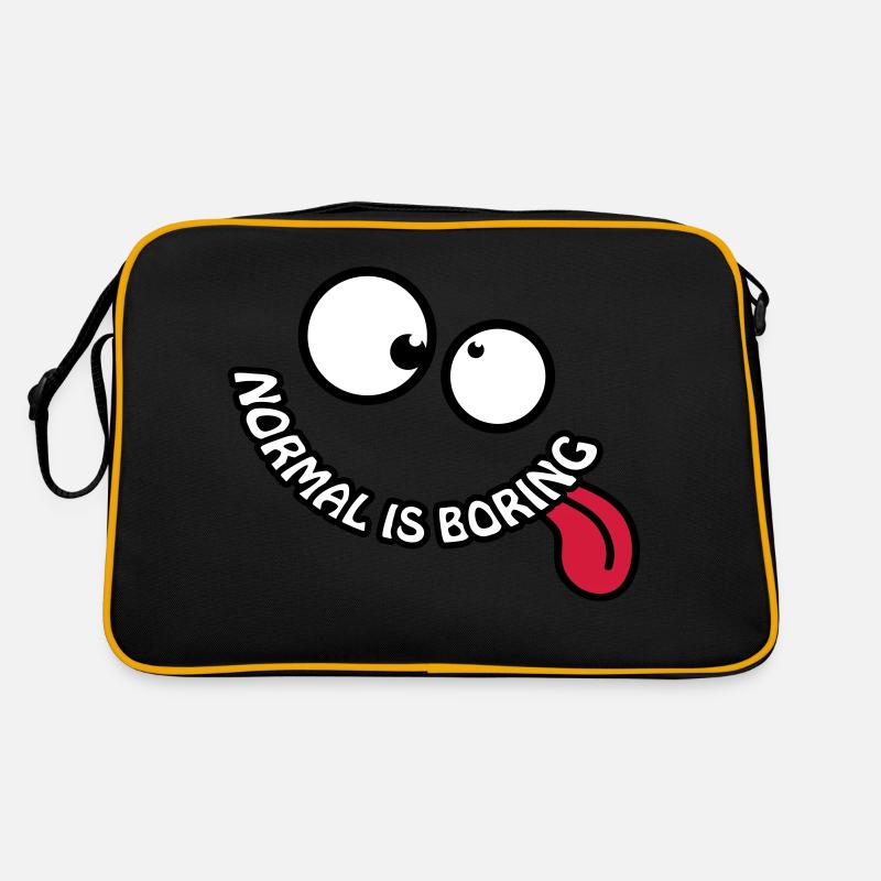 Normal Is Boring Smiley Sac Retro