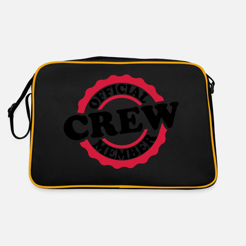 Cool Official Crew Member Stamp Retro Bag