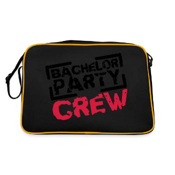 Bachelor Party Crew Stempel Design - Sac Retro - noir/or - Dos