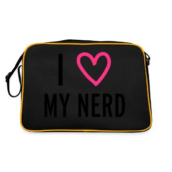 Nerd - Retro Bag - black/gold - Back
