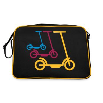 scooter électrique scooter scooter électrique fun enfant - Sac Retro - noir/or - Dos