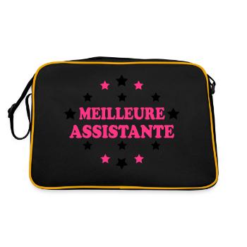 Meilleure assistante - Retro Bag - black/gold - Back