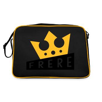 Frère Frangin Frere Naissance Bébé Frérot - Sac Retro - noir/or - Dos
