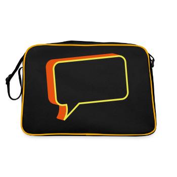 chat box - Retro Bag - black/gold - Back