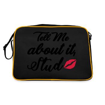 Tell me about it stud - Retro Bag - black/gold - Back