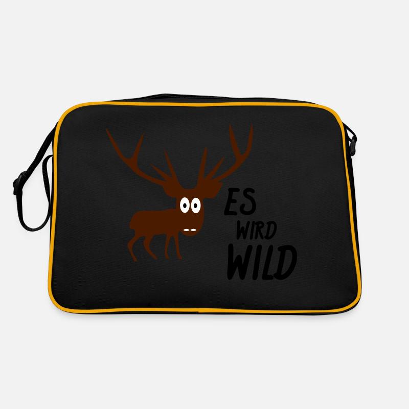 es wird wild Retro Tasche
