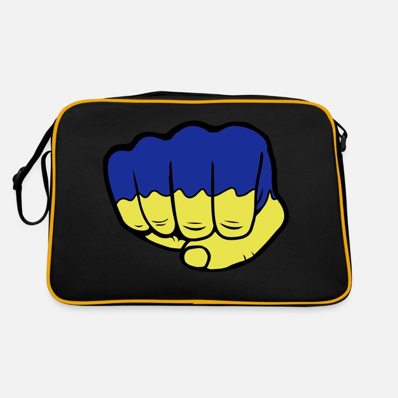 Ukraine Drapeau Faust Sac Retro