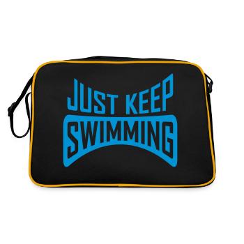 Just Keep Swimming - Retro Bag - black/gold - Back