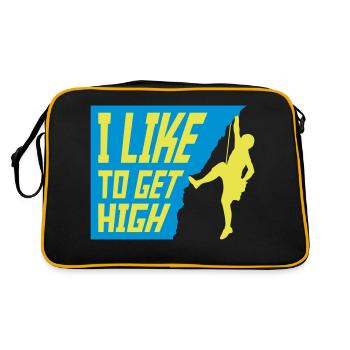 like to get high - Retro Bag - black/gold - Back