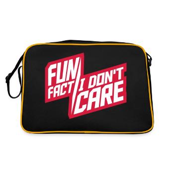 Je me fiche des faits - Sac Retro - noir/or - Dos