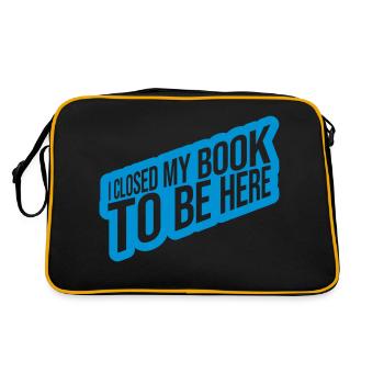 I closed my book - Retro Bag - black/gold - Back