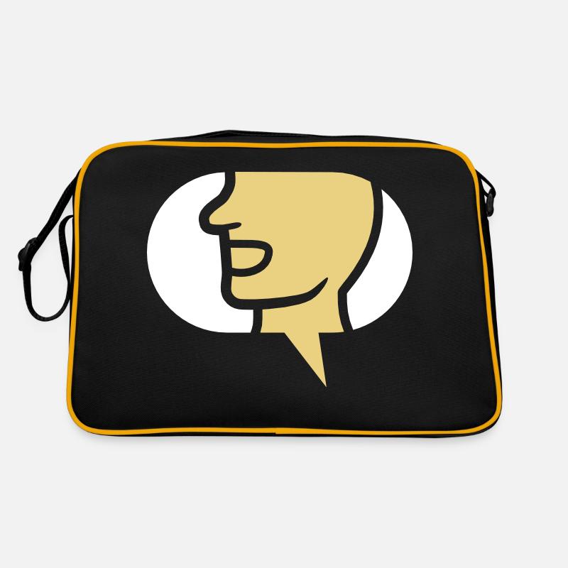 Chat Simple Symbole Bulle Sac Retro