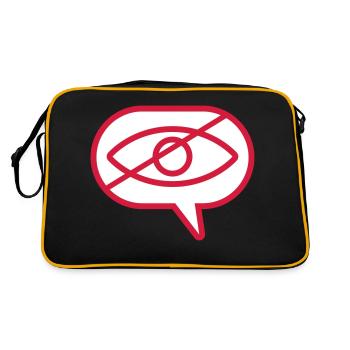 Do not see visual eye - Retro Bag - black/gold - Back